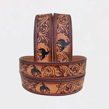 Load image into Gallery viewer, Ketchum Official PRCA & NFR Licensed Collection®️ Bronc Rider Genuine Leather Belt