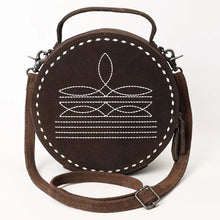 Load image into Gallery viewer, The Reba Suede Leather Canteen Purse