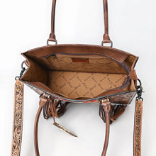 Load image into Gallery viewer, Mojave Hand Tooled Leather Shoulder Tote Bag