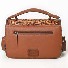 Load image into Gallery viewer, Copper Spur Hand Tooled Leather Crossbody Purse