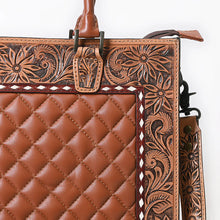 Load image into Gallery viewer, Acadia Hand Tooled Leather Tote Bag