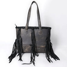 Load image into Gallery viewer, Mystic Meadow Leather Shoulder Tote Bag