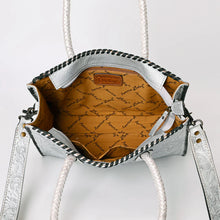 Load image into Gallery viewer, Silver Spur Hand Tooled Leather Tote Bag