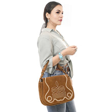 Load image into Gallery viewer, The Loretta Suede Boot Stitch Crossbody Purse