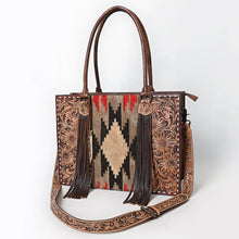 Load image into Gallery viewer, Mojave Hand Tooled Leather Shoulder Tote Bag