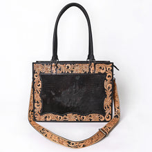 Load image into Gallery viewer, Riverstone Hand Tooled Leather Tote Bag