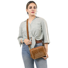 Load image into Gallery viewer, The Pearl Suede Leather Crossbody Purse