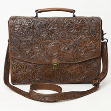 Load image into Gallery viewer, Broome Hand Tooled Leather Briefcase