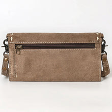 Load image into Gallery viewer, Victoria Suede Leather Boot Stitch Crossbody Wallet