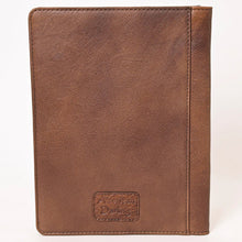 Load image into Gallery viewer, Hand Tooled Leather Portfolio, Leather Padfolio, Leather Legal Pad Portfolio, Leather Legal Pad Notebook, Tooled Leather Portfolio Envelope