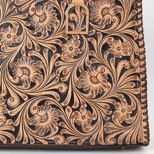 Load image into Gallery viewer, Western Hand Tooled Leather Purse, Western Leather Tote Bag, Western Leather Shoulder Bag, Handmade Leather Purse