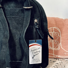 Load image into Gallery viewer, Leather Backpack Women, Hand Tooled Leather Backpack Purse, Suede Leather Backpack, Western Purse, Small Leather Backpack, Leather Backpack