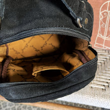 Load image into Gallery viewer, Leather Backpack Women, Hand Tooled Leather Backpack Purse, Suede Leather Backpack, Western Purse, Small Leather Backpack, Leather Backpack