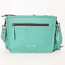 Load image into Gallery viewer, Western Purse, Leather Fringe Crossbody Purse, Jeweled Western Leather Crossbody Purse, Genuine Cowhide Leather Purse