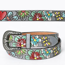 Load image into Gallery viewer, Garden of Eden Hand Tooled Leather Belt