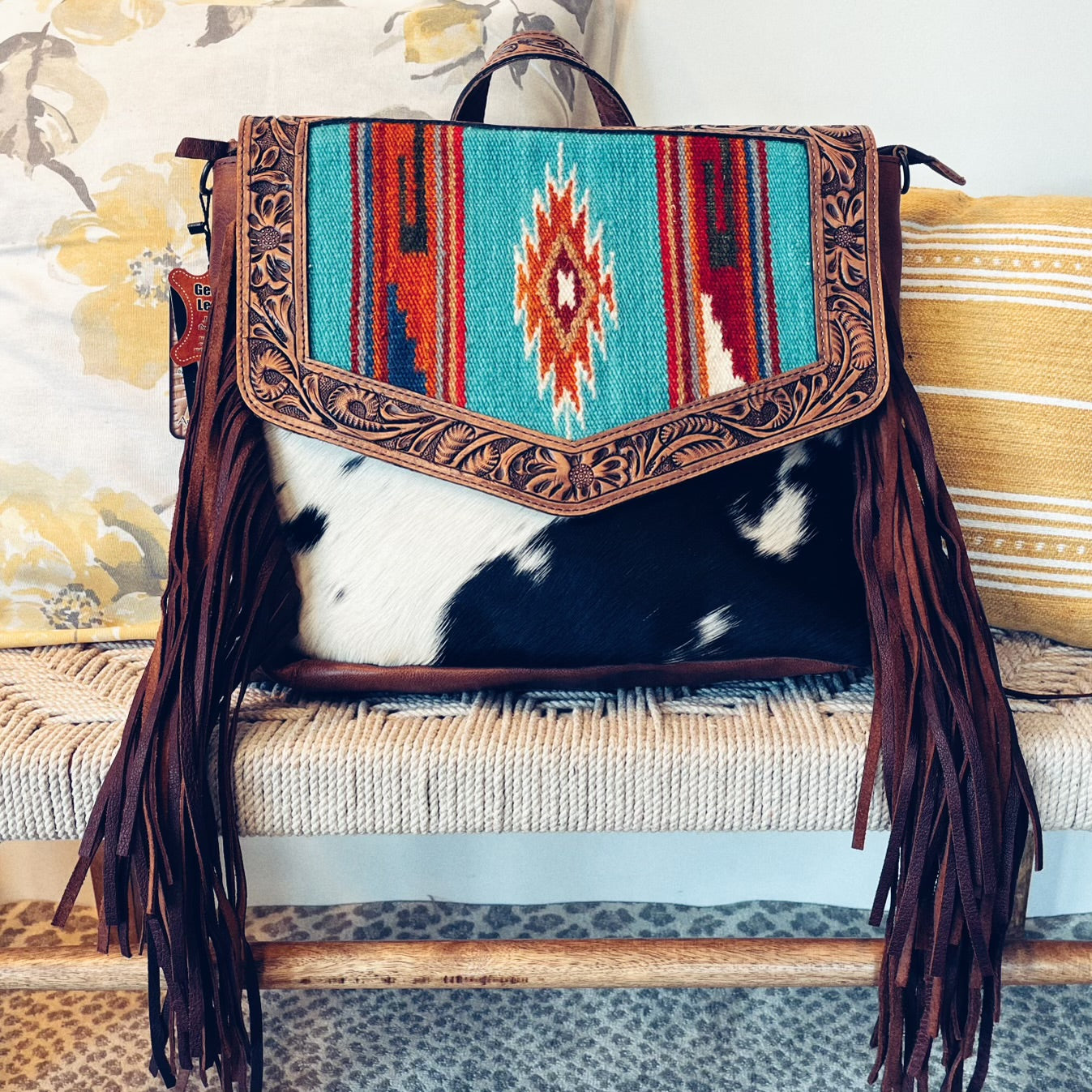 Women's Aztec Saddle Blanket Fringe Purse – Skip's Western Outfitters