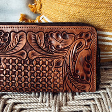 Load image into Gallery viewer, Bridal Veil Falls Leather Western Wallet