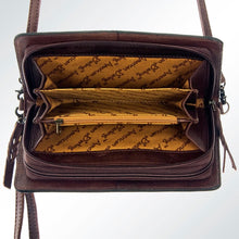 Load image into Gallery viewer, American Darling Sunflower Southwest Hand Tooled Leather Bag Purse Wallet