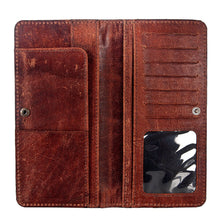 Load image into Gallery viewer, Western Hand Tooled Leather Wallet Purse, Leather Crossbody Purse, Genuine Leather Bag, Genuine Cowhide Bag, Western Purse, Luxury Wallet