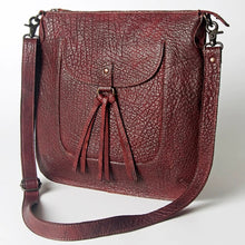 Load image into Gallery viewer, Leather Crossbody Purse, Cowhide Purse, Concealed Carry Purse, Vintage Purse, Genuine Cowhide, Western Purse, American Darling Purse