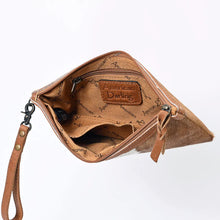 Load image into Gallery viewer, Western Hand Tooled Leather Wallet Wristlet, Leather Clutch Purse, Genuine Leather Bag, Genuine Cowhide Bag, Western Purse, Luxury Wallet