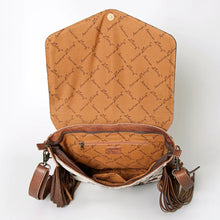 Load image into Gallery viewer, Western Hand Tooled Leather Purse, Concealed Carry Purse, Cowhide Purse, Leather Backpack Women, Genuine Cowhide, Western Purse Backpack