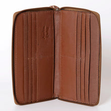 Load image into Gallery viewer, Western Hand Tooled Leather Wallet Purse, Leather Crossbody Purse, Genuine Leather Bag, Genuine Cowhide Bag, Western Purse, Luxury Wallet