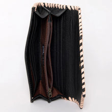 Load image into Gallery viewer, Western Hand Tooled Leather Wallet Purse, Leather Crossbody Purse, Genuine Leather Bag, Genuine Cowhide Bag, Western Purse, Luxury Wallet