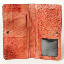 Load image into Gallery viewer, Womens Leather Wallet, Vintage Leather Wallet, Distressed Leather Wallet, Soft Leather Wallet, Genuine Leather Clutch