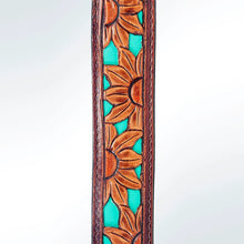 Load image into Gallery viewer, Western Hand Tooled Leather Purse Strap, Cowhide Purse Strap, American Darling Leather Purse Strap, Genuine Cowhide Strap