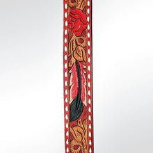 Load image into Gallery viewer, Western Hand Tooled Leather Purse Strap, Cowhide Purse Strap, American Darling Leather Purse Strap, Genuine Cowhide Strap