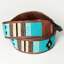 Load image into Gallery viewer, Western Hand Tooled Leather Purse Strap, Cowhide Purse Strap, American Darling Leather Purse Strap, Genuine Cowhide Strap