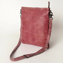 Load image into Gallery viewer, Genuine Vintage Leather Crossbody Purse, Distressed Leather Purse, Western Purse, Retro Vintage Purse, Soft Leather Crossbody Purse