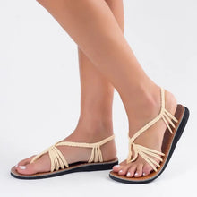 Load image into Gallery viewer, Womens Sandals, Thong Sandals, Beach Sandals, Plaka Women Sandals, Women Summer Sandals, Open Toe Womens Sandals, Flat Thong Sandal