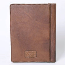 Load image into Gallery viewer, Hand Tooled Leather Portfolio, Leather Padfolio, Leather Legal Pad Portfolio, Leather Legal Pad Notebook, Tooled Leather Portfolio Envelope
