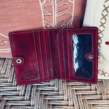 Load image into Gallery viewer, Womens Leather Wallet, Vintage Leather Wallet, Distressed Leather Wallet, Soft Leather Wallet, Genuine Leather Wallet