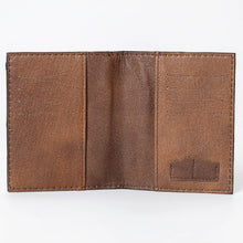 Load image into Gallery viewer, Western Hand Tooled Leather Wallet Purse, Western Buck Stitch Wallet, Leather Clutch, Genuine Leather Wallet, Leather Wallet, Western Wallet