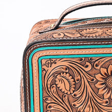 Load image into Gallery viewer, Western Leather Jewelry Case, Hair on Hide Jewelry Holder, Jewelry Box Safe, Leather Make Up Case, Hair On Cowhide Jewelry Box