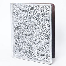 Load image into Gallery viewer, Hand Tooled Leather Portfolio, Leather Padfolio, Leather Legal Pad Portfolio, Leather Legal Pad Notebook, Tooled Leather Portfolio Envelope
