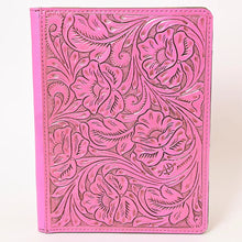 Load image into Gallery viewer, Hand Tooled Leather Portfolio, Leather Padfolio, Leather Legal Pad Portfolio, Leather Legal Pad Notebook, Tooled Leather Portfolio Envelope