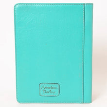 Load image into Gallery viewer, Hand Tooled Leather Portfolio, Leather Padfolio, Leather Legal Pad Portfolio, Leather Legal Pad Notebook, Tooled Leather Portfolio Envelope