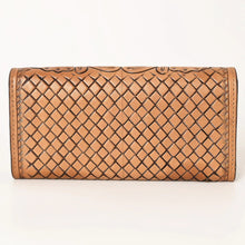 Load image into Gallery viewer, Western Hand Tooled Leather Wallet Purse, Leather Sunflower Wallet, Genuine Leather Bag, Genuine Cowhide Bag, Western Purse, Luxury Wallet