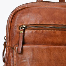 Load image into Gallery viewer, Cognac Western Leather Backpack
