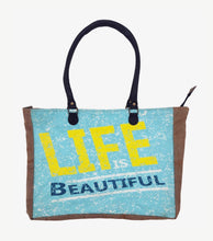 Load image into Gallery viewer, Marley Recycled Military Canvas Market Tote
