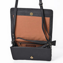 Load image into Gallery viewer, Aliante Hand Tooled Leather Crossbody Purse
