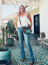 Load image into Gallery viewer, Ozark Lake Western Tooled Leather Crossbody Purse
