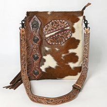 Load image into Gallery viewer, Fernwood Hand Tooled Leather Crossbody Purse
