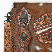 Load image into Gallery viewer, Fernwood Hand Tooled Leather Crossbody Purse
