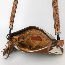 Load image into Gallery viewer, Fernwood Hand Tooled Leather Crossbody Purse
