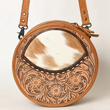 Load image into Gallery viewer, Gunsmoke Hand Tooled Leather Canteen Crossbody Purse
